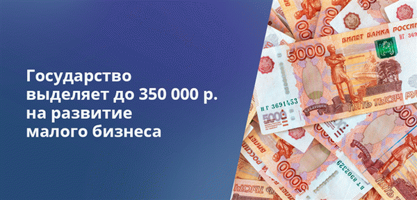 Государство субсидирует до 350 000 рублей на развитие малых и средних предприятий